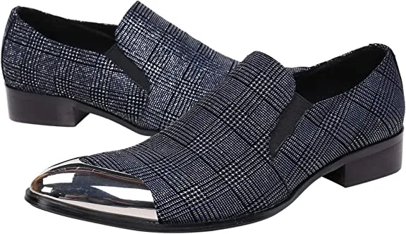 Men's Western Dress Loafers Graphic Print