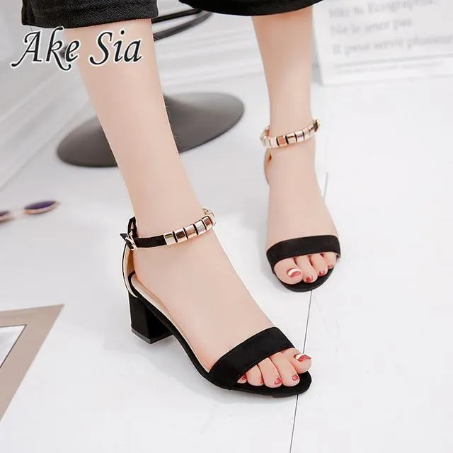 metal String Bead  Women Sandals Open Toe shoes