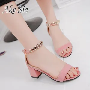 metal String Bead  Women Sandals Open Toe shoes