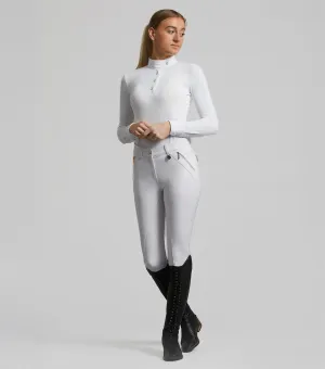 Milliania Ladies Full Seat Gel Competition Breeches White