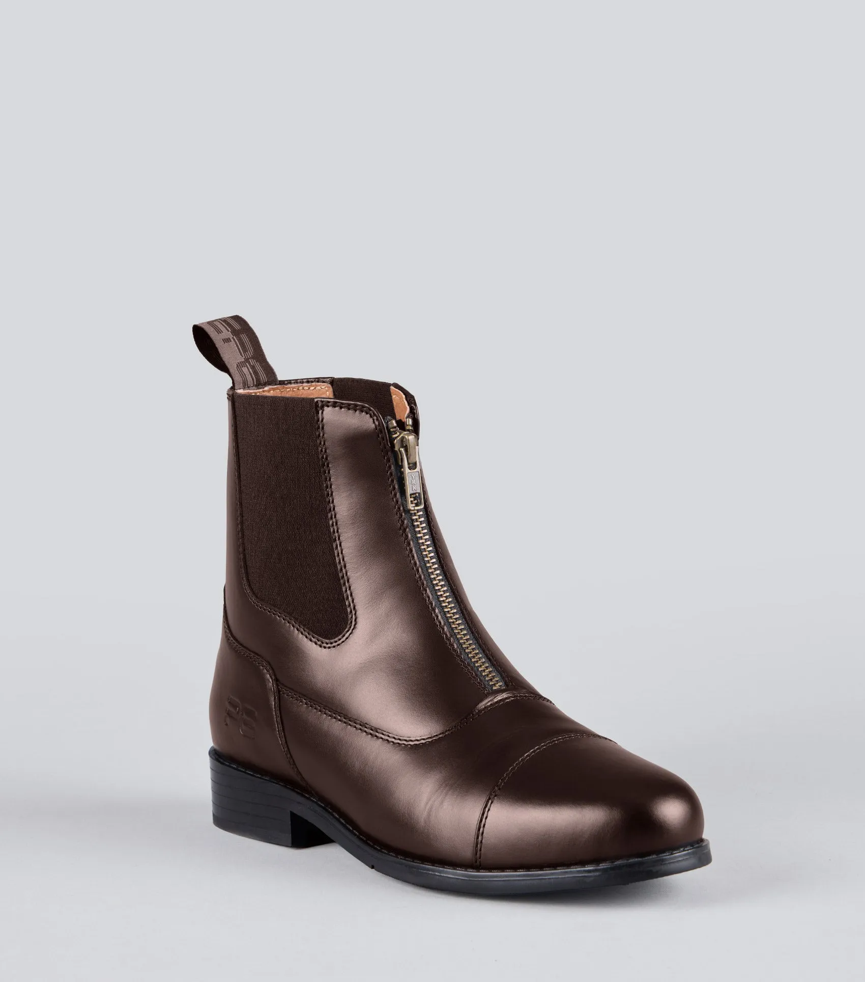 Mimas Leather Paddock Boots Brown