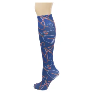Navy Tack Youth Knee Highs