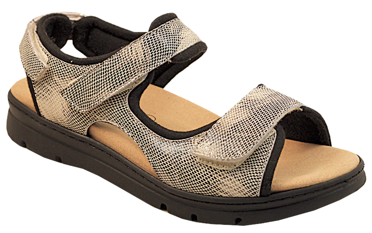 Pilgrim Women Sandals -D1118  Rejuve - Beige Snake