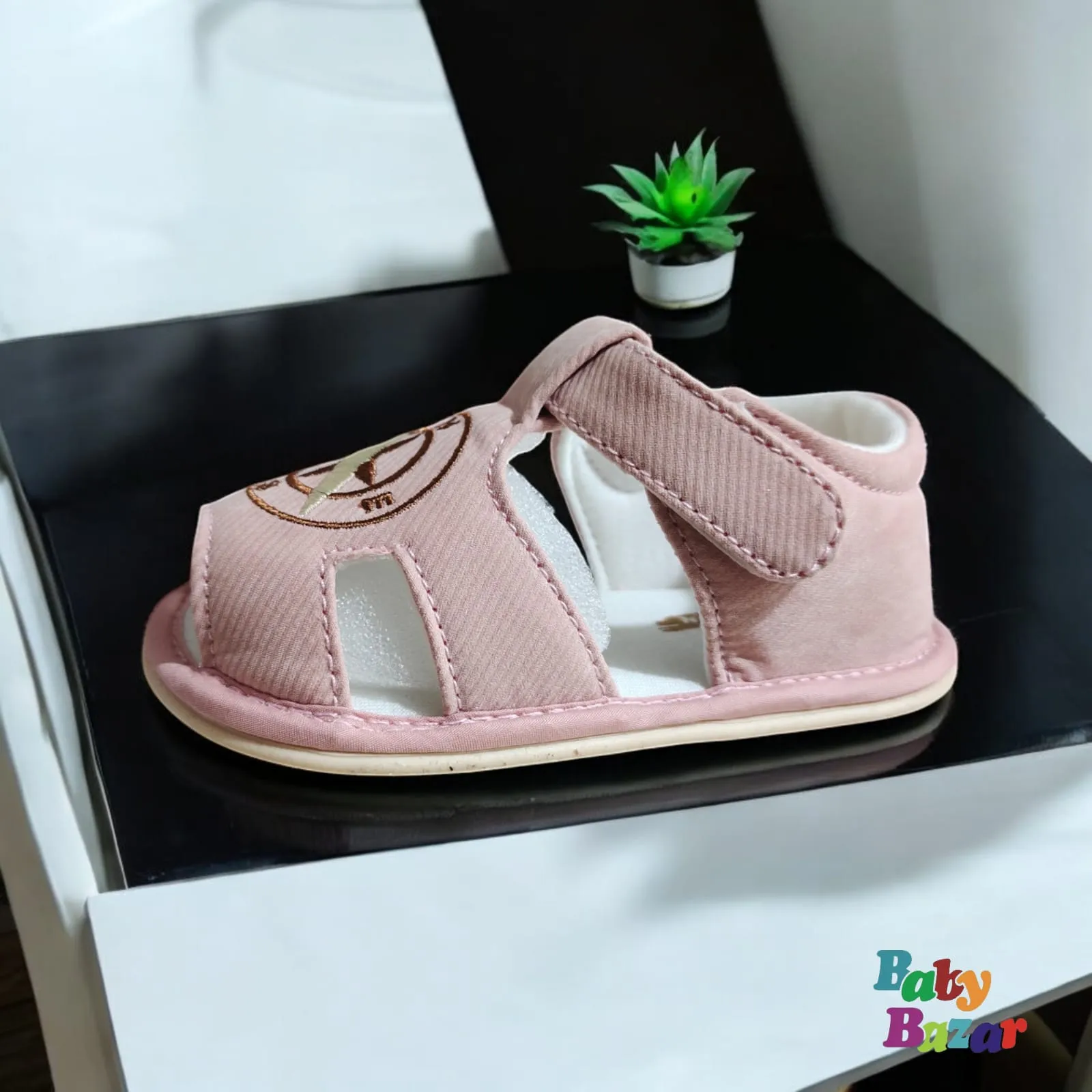 Pink Sandals with Velcro Straps