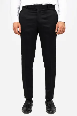 Plain Men Black Pants - Wessi
