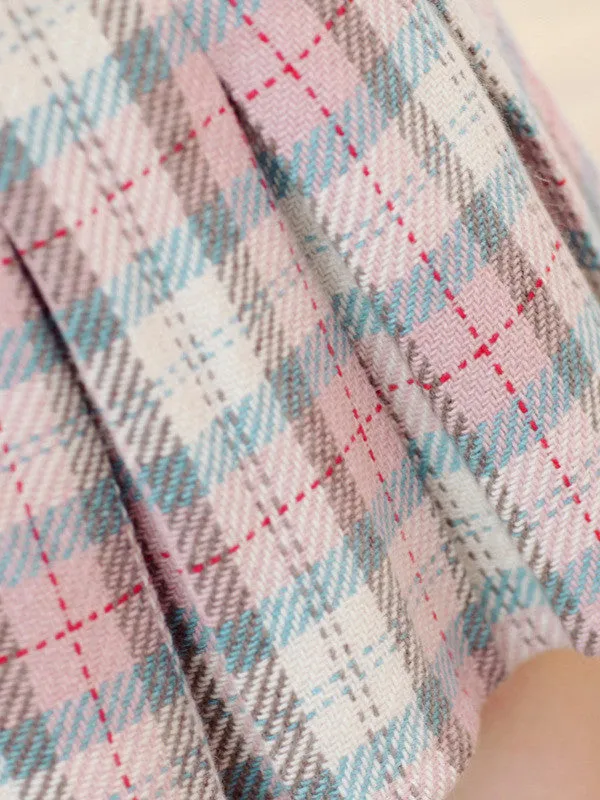 punctual in plaid skirt