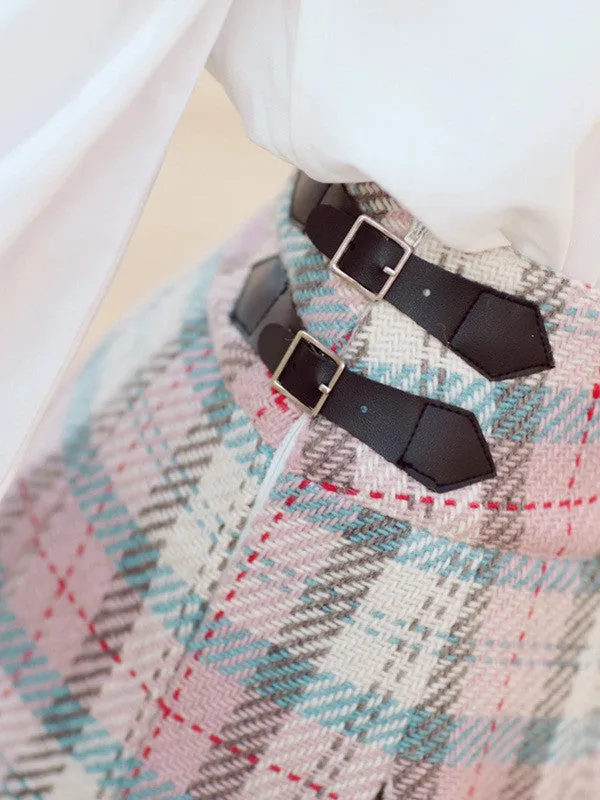 punctual in plaid skirt