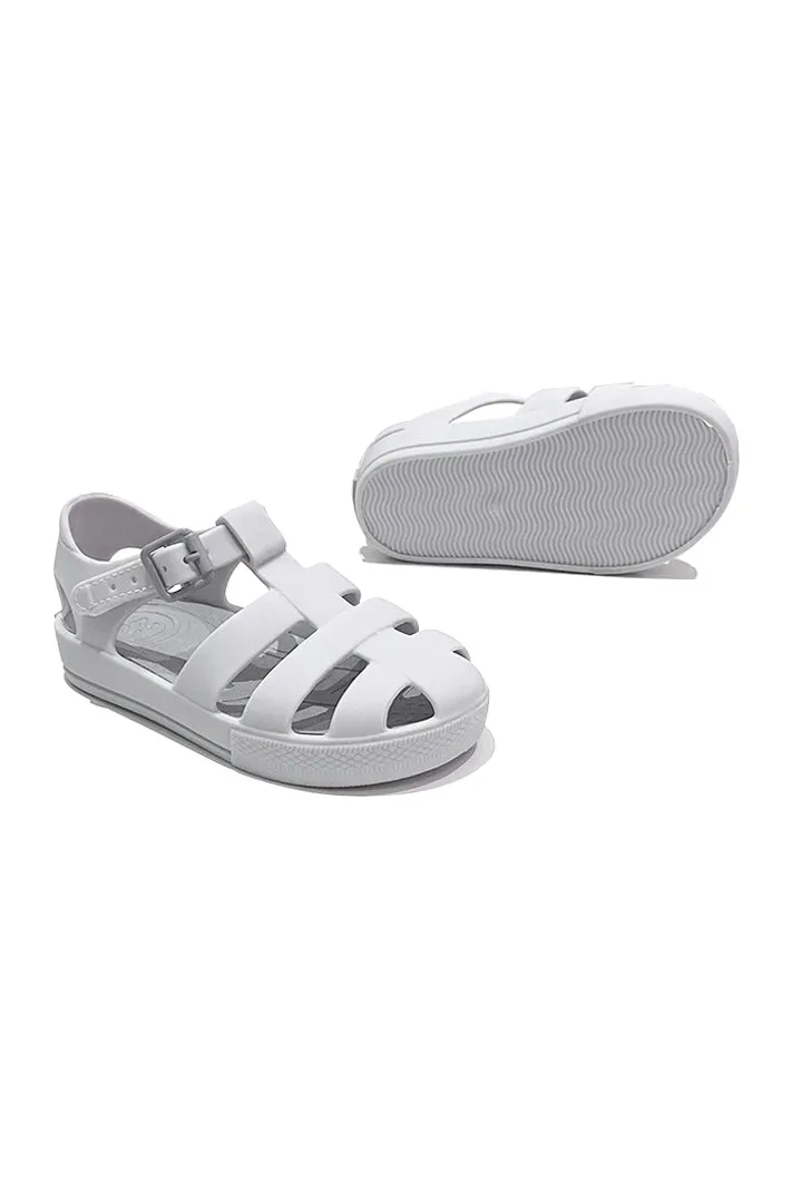 "Monaco" Matte Grey Jelly Sandals