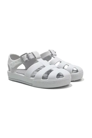 "Monaco" Matte Grey Jelly Sandals