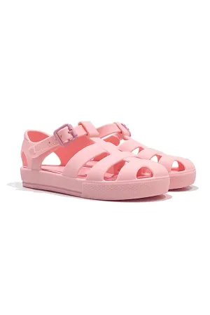 "Monaco" Matte Pink Jelly Sandals