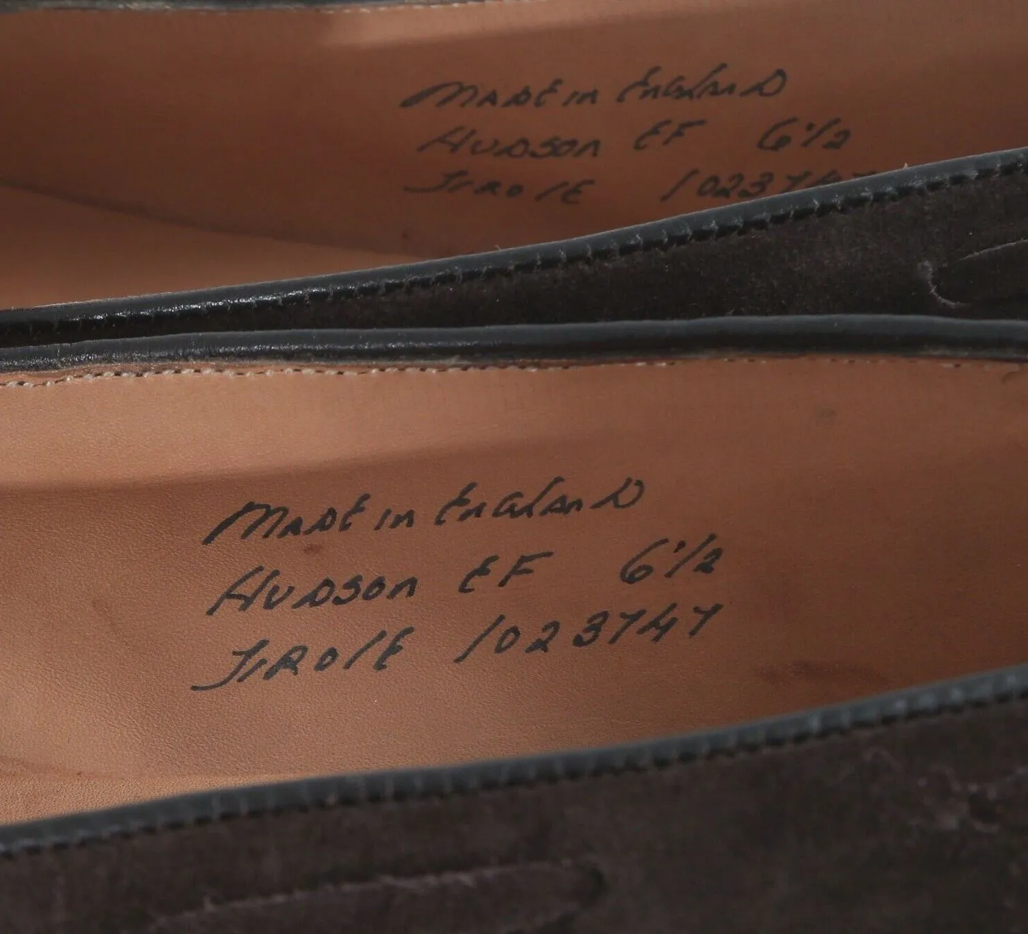 "The Armoury England Hudson Jiro Last Chocolate Suede Tassel Loafers" 6.5 UK (New In Box)