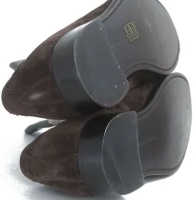 "The Armoury England Hudson Jiro Last Chocolate Suede Tassel Loafers" Sz 10 UK (NIB)