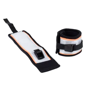 Reflective Leg Strap Black & Orange