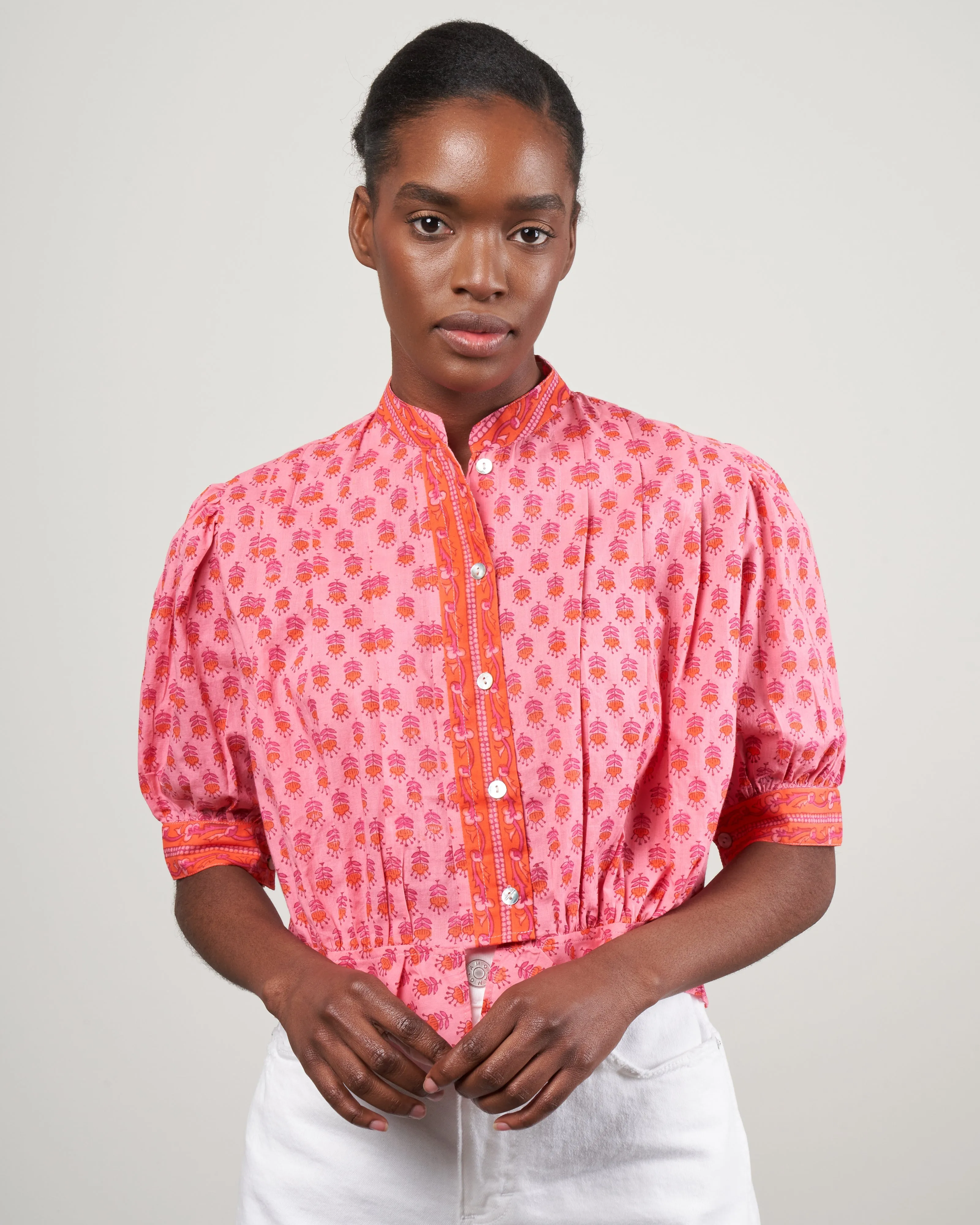 rhiannon quince blouse - pink quince