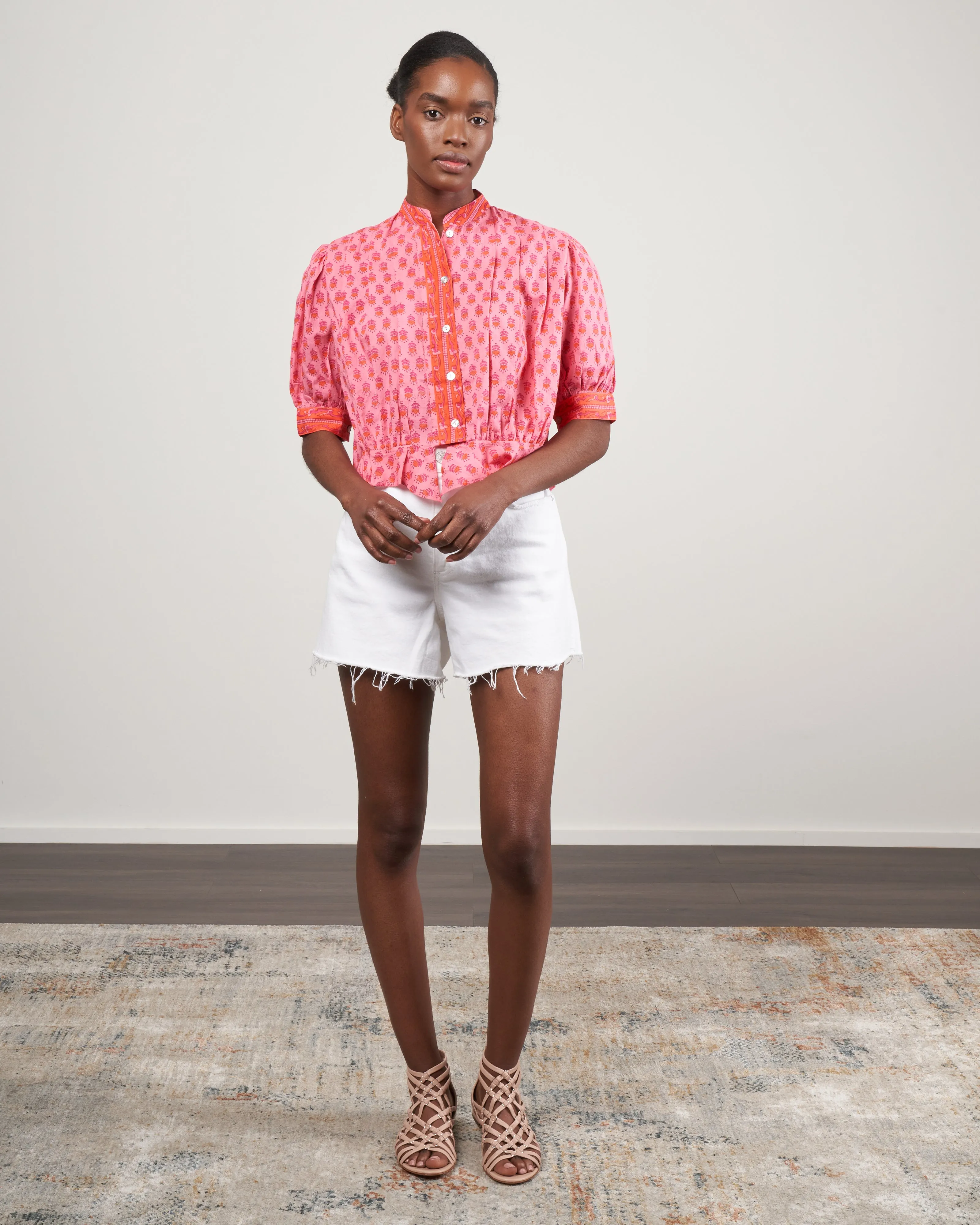 rhiannon quince blouse - pink quince