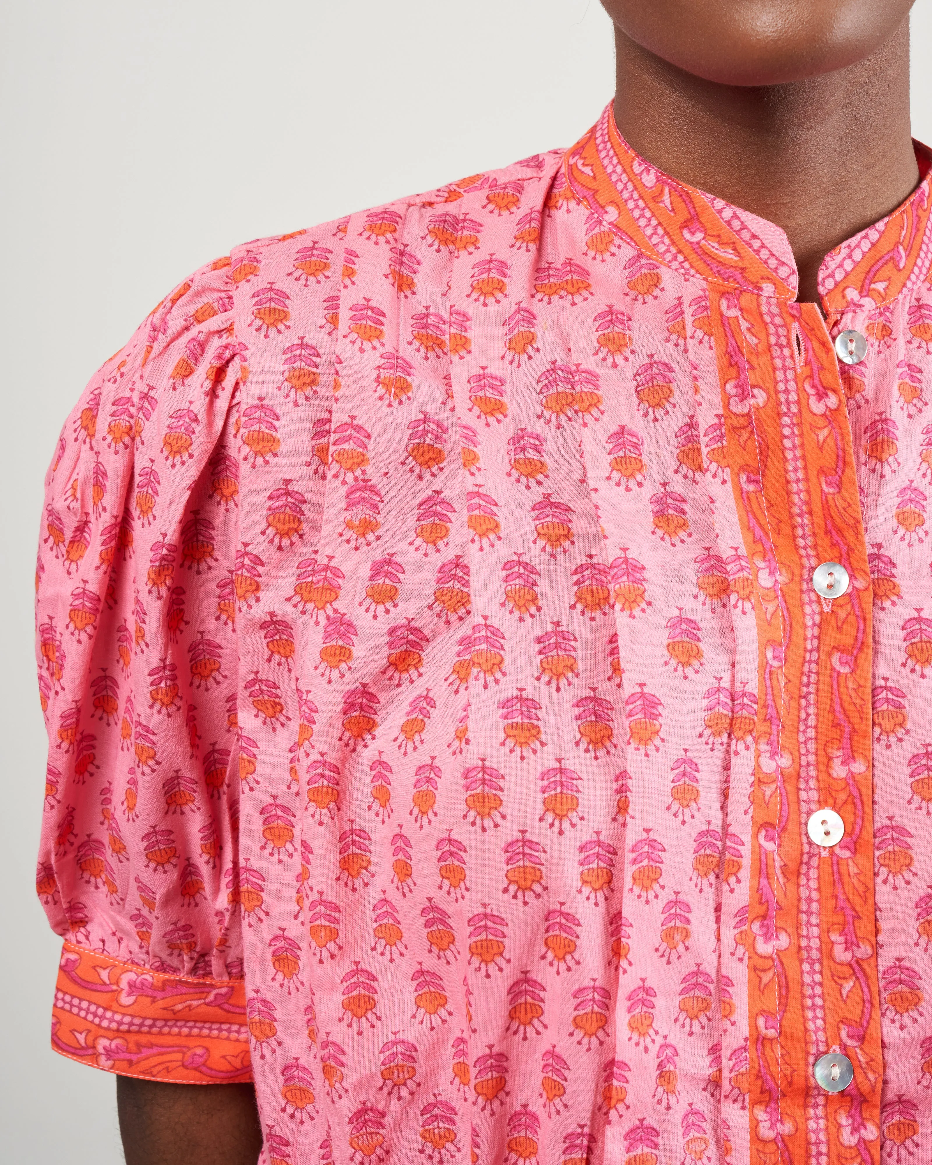 rhiannon quince blouse - pink quince