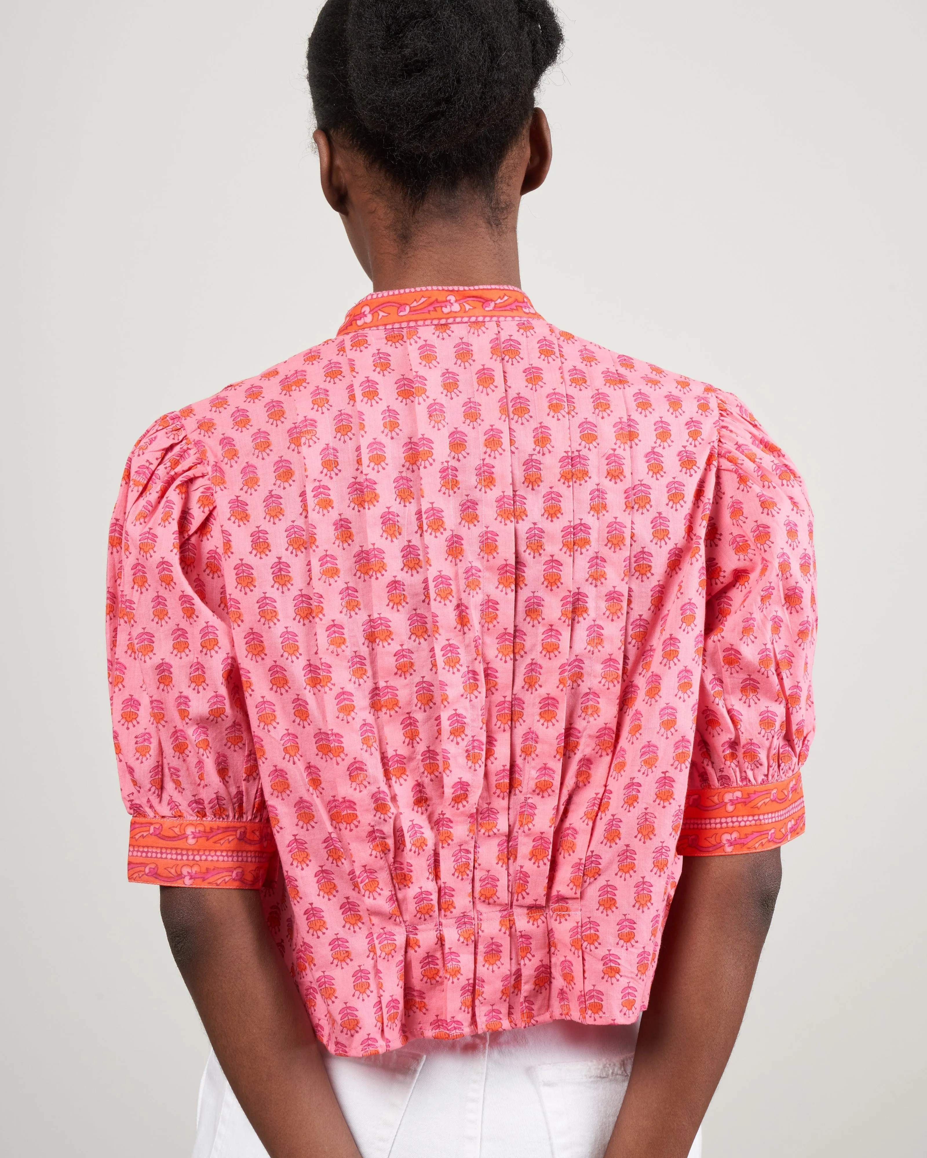 rhiannon quince blouse - pink quince