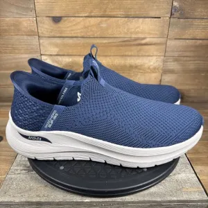 Skechers Mens Size 13 Slip-Ins Blue Archfit Handsfree Sneakers Walking Shoe