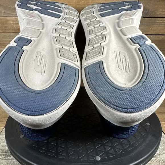 Skechers Mens Size 13 Slip-Ins Blue Archfit Handsfree Sneakers Walking Shoe