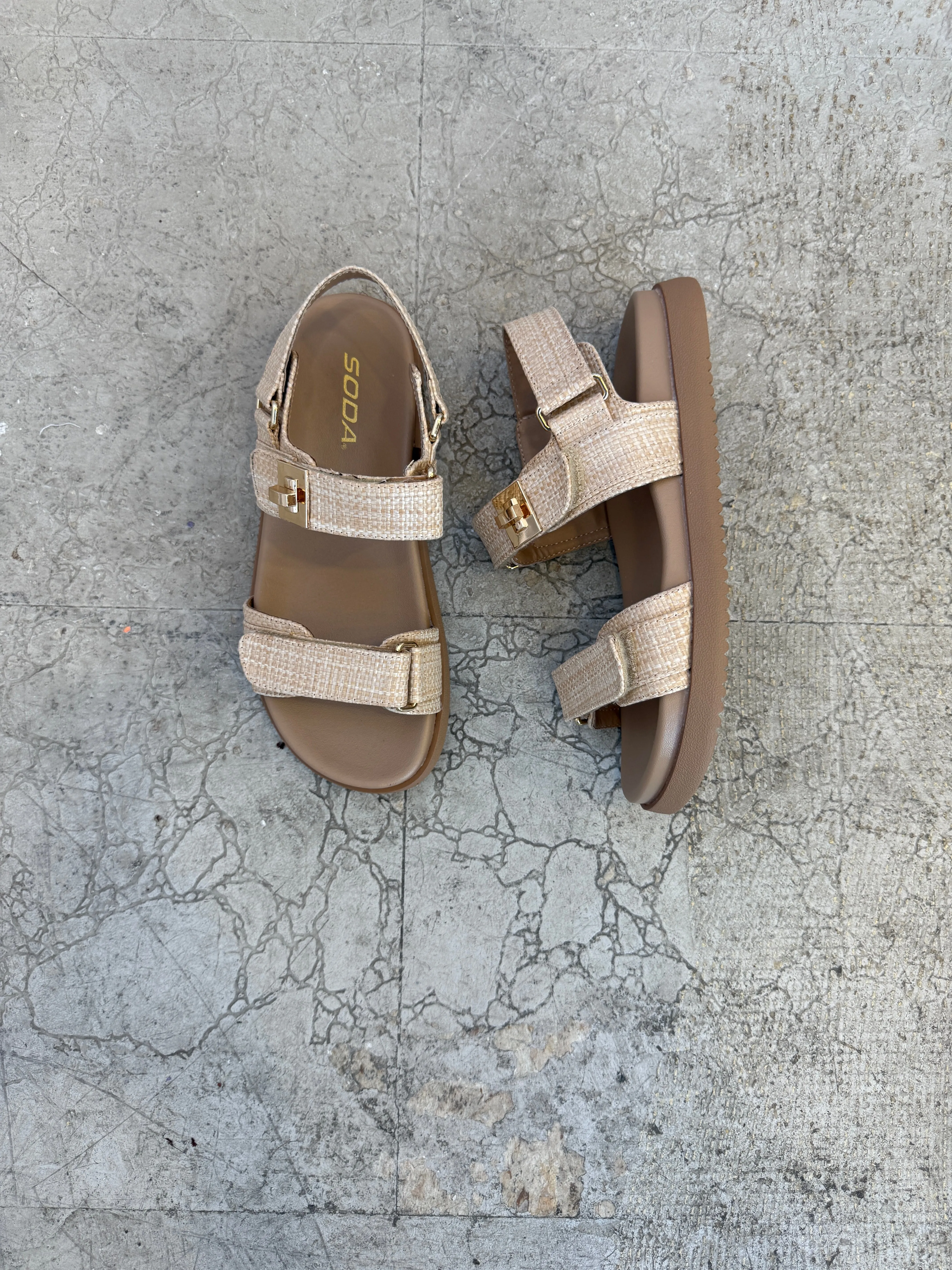 Soda Cobber Sandal Raffia
