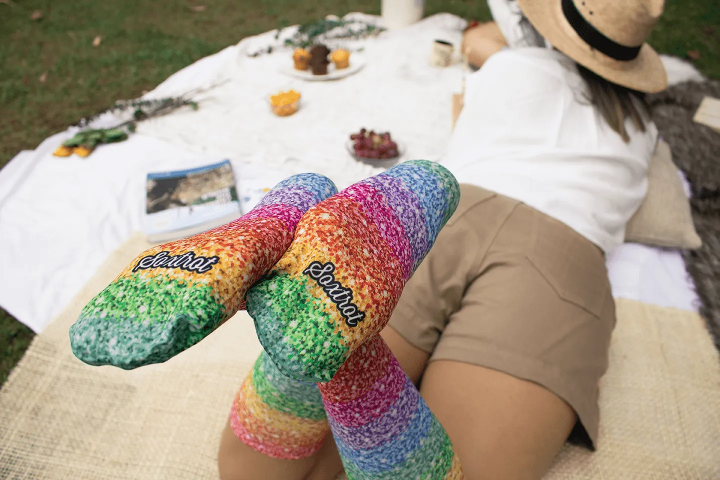 Sparkle Rainbow Youth Knee Highs
