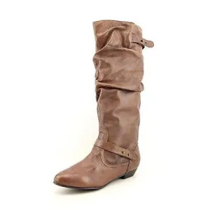 Steve Madden Brown Leather Kikii Slouch Riding Boots Size 10