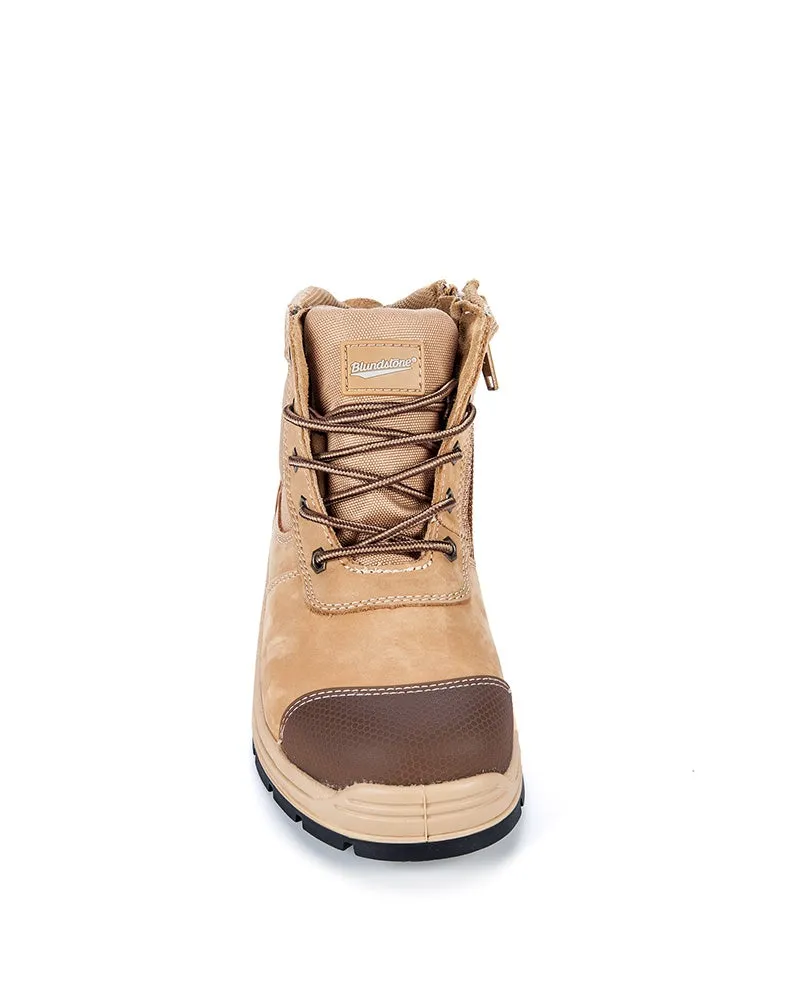 Style 318 Workfit Lace Up Zip Side Boot - Wheat