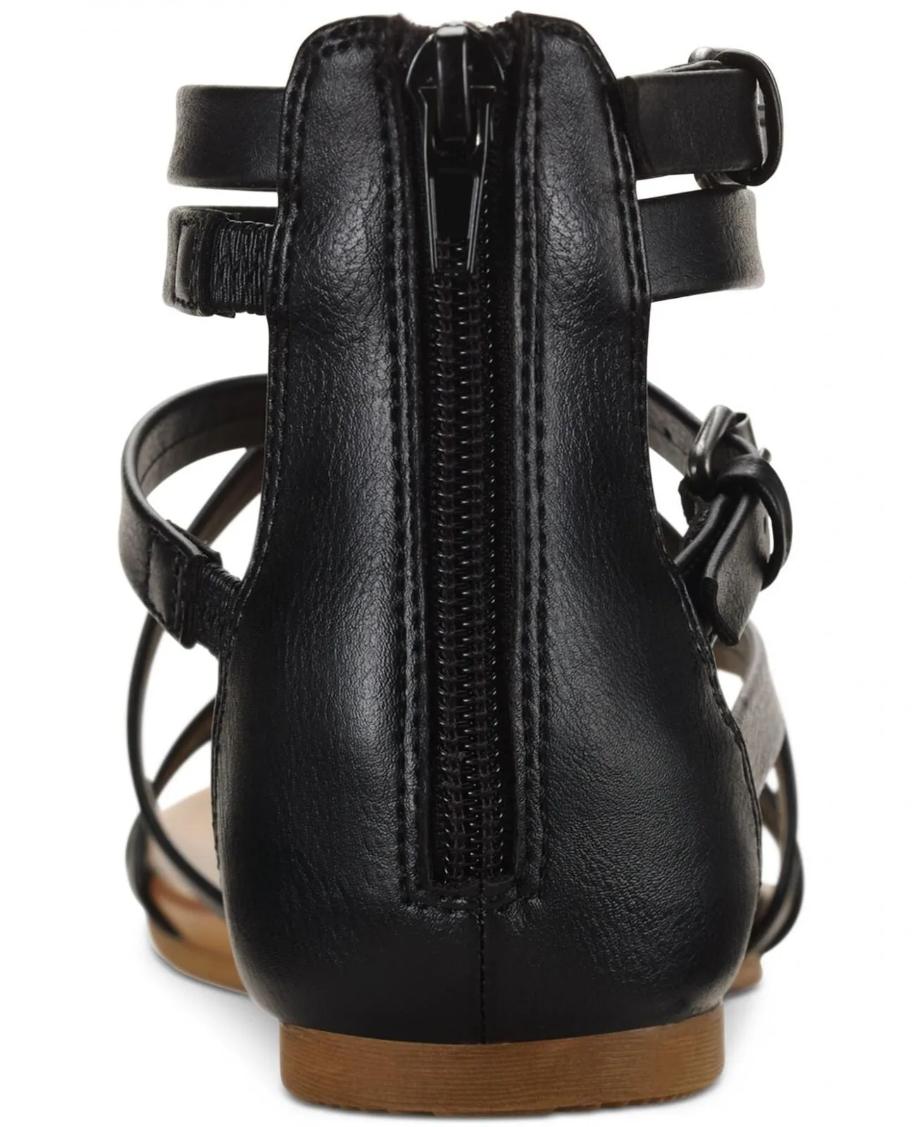 Style & Co Womens Criss Cross Straps Chelsea Gladiator Flat Sandals Black 6.5M