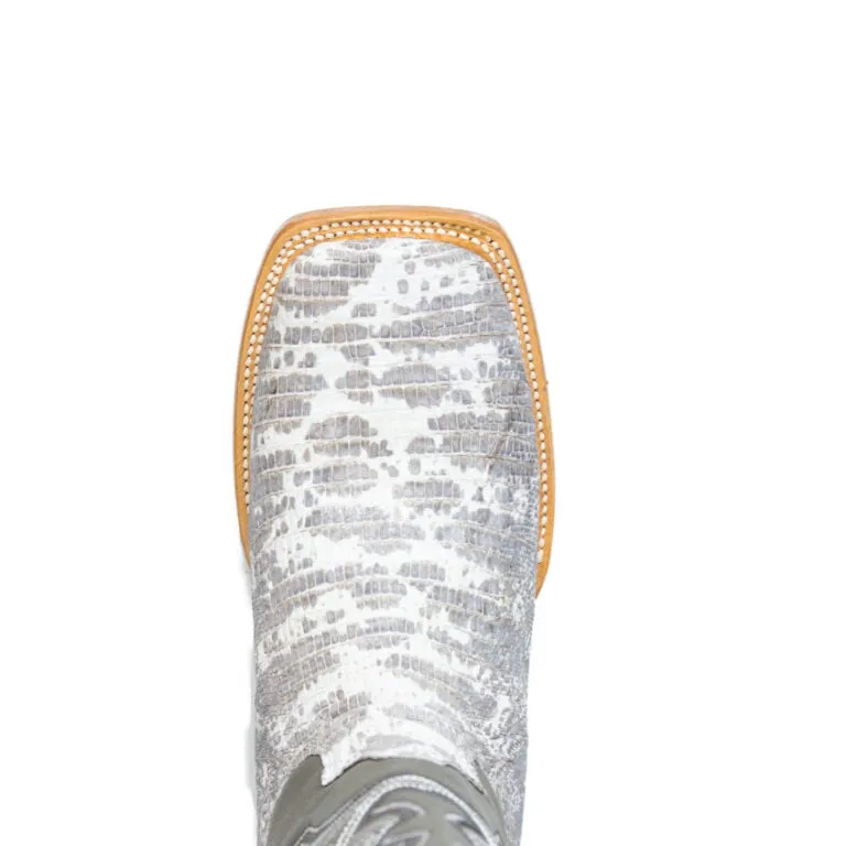 TANNER MARK MEN'S EXOTIC LEATHER Lizard Natural Cowboy Boots EE