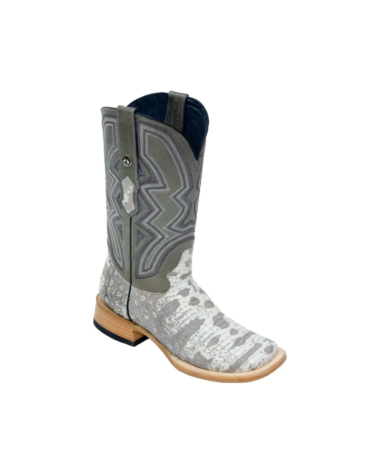 TANNER MARK MEN'S EXOTIC LEATHER Lizard Natural Cowboy Boots EE