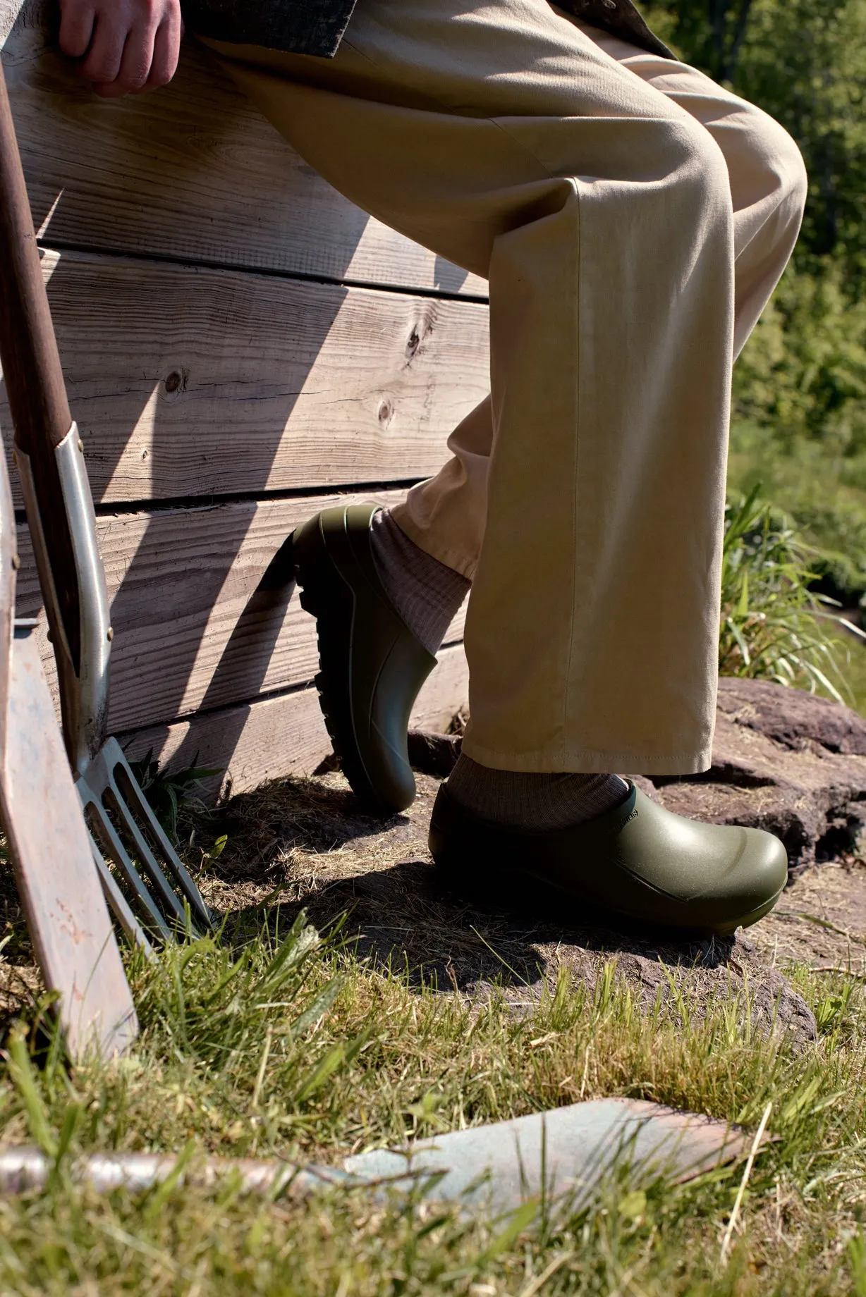 Todd Snyder X Gardenheir Italian Garden Clogs in Camp Olive