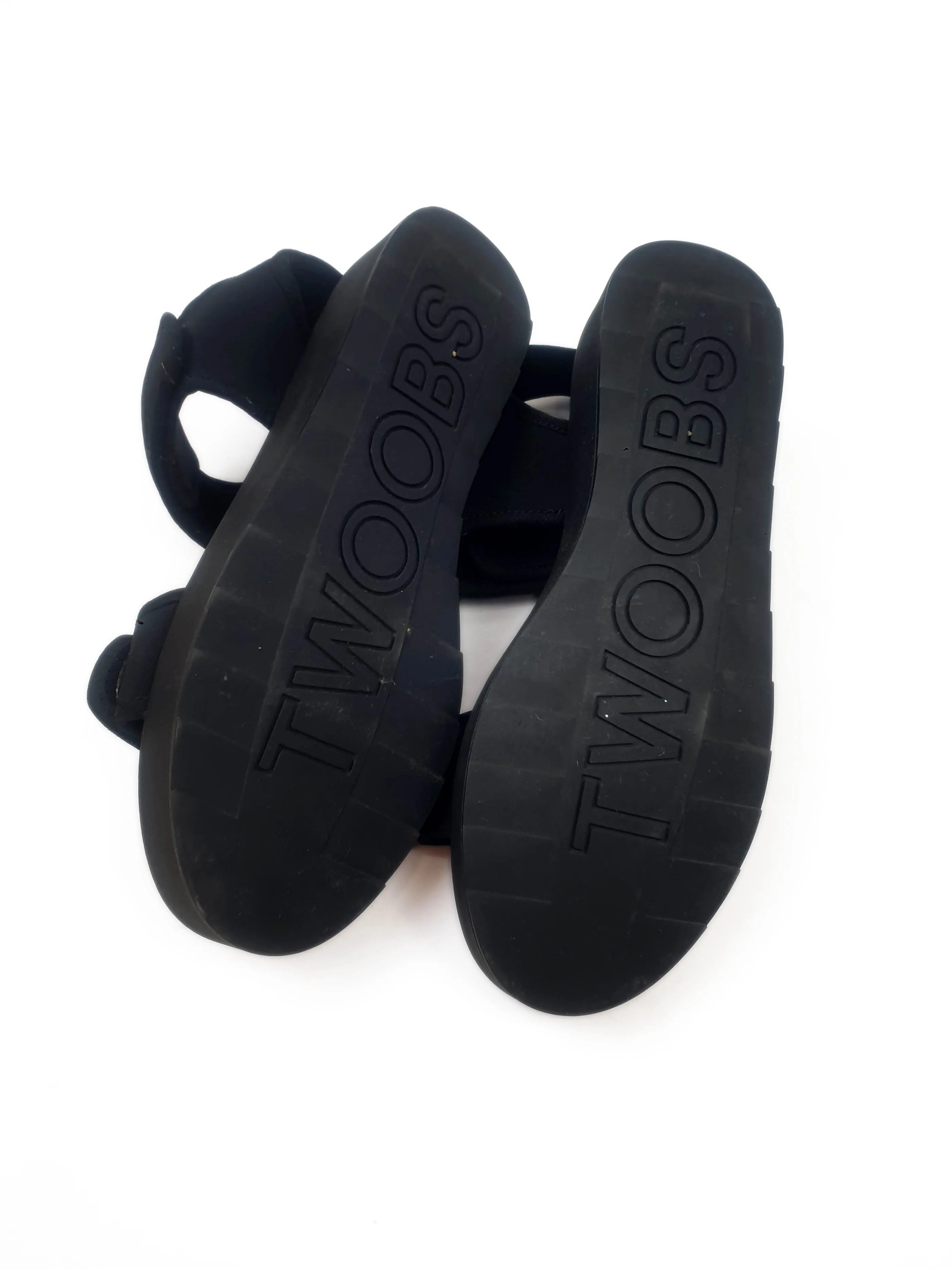 Twoobs black sandals size 42