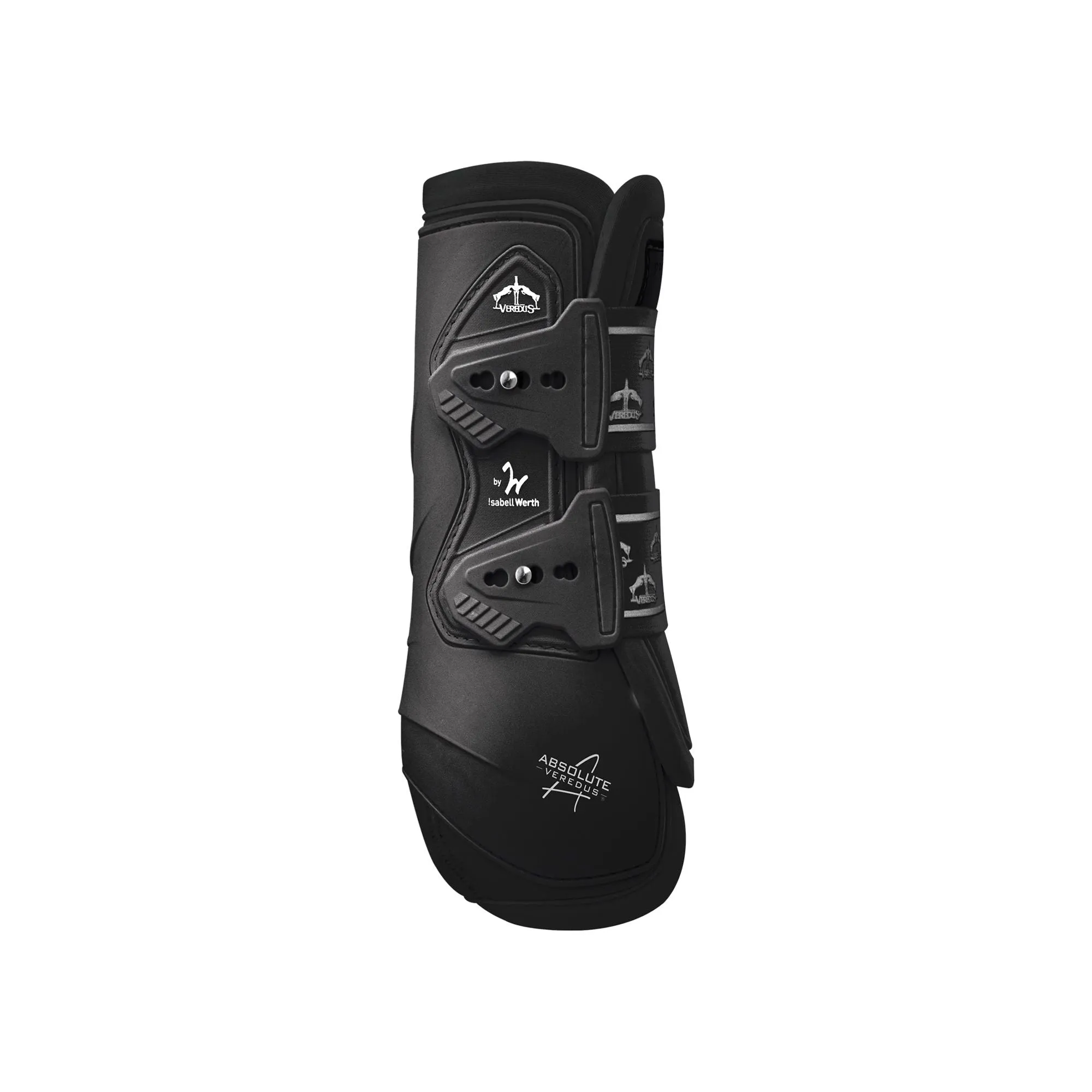 Veredus Absolute Rear Leg Elastic Horse Brushing Boot - Lightweight/Breathable -Black