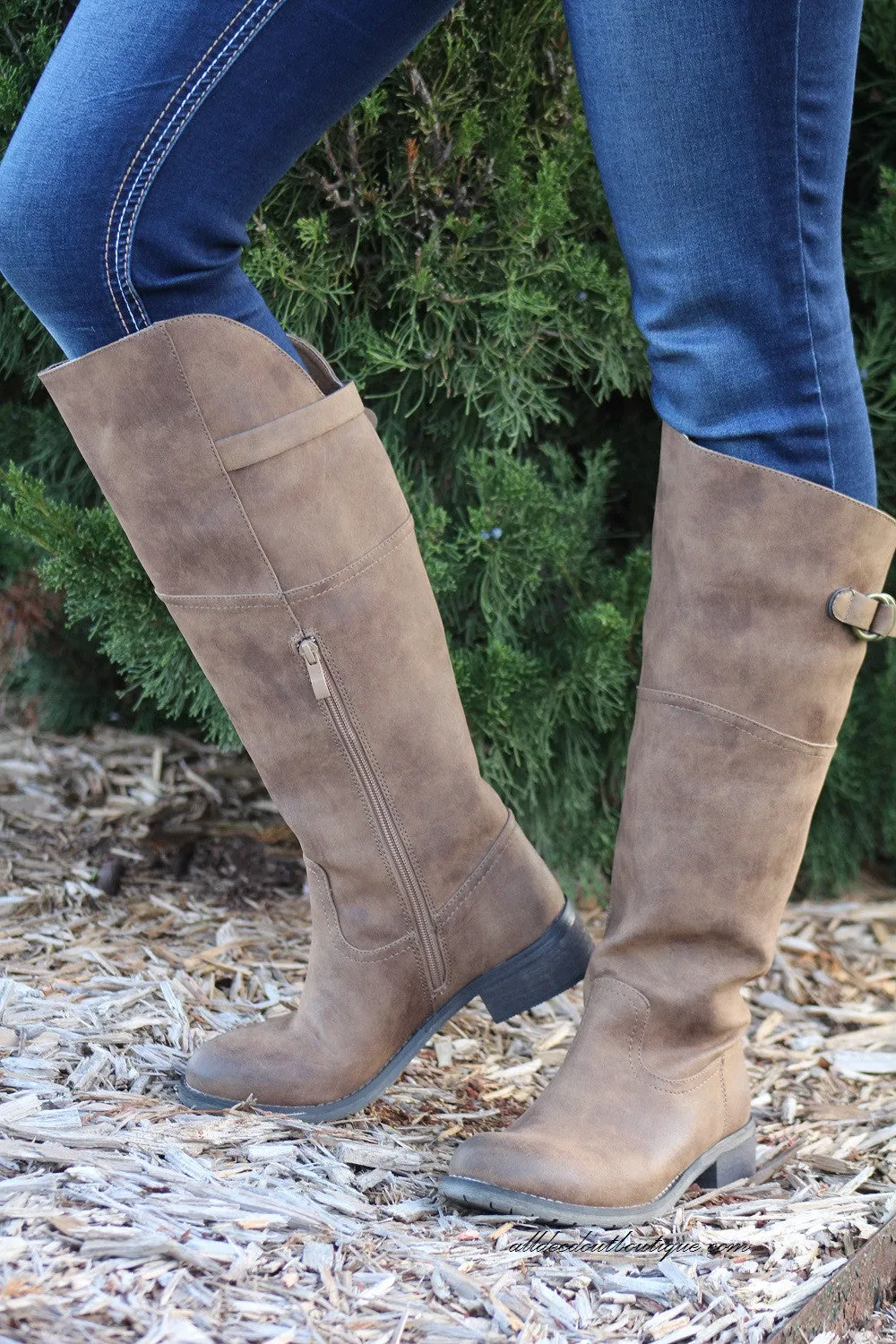 Very Volatile | Carmi Riding Boot Brown