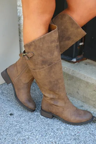 Very Volatile | Carmi Riding Boot Brown
