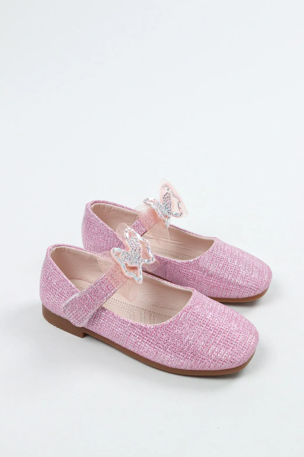 Viny - Girls Sparkle Bow Sandals