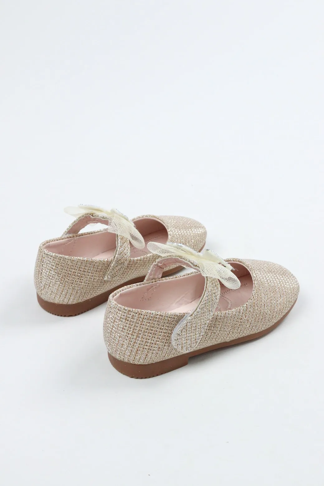 Viny - Girls Sparkle Bow Sandals