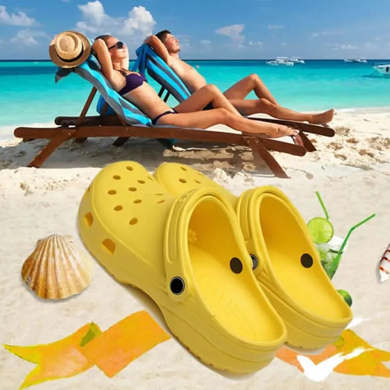 Vipora Mules Clogs for Women and Men, Classic Unisex Adult Shoes Slippers Outside Home Garden Wear Non-Slip Thick Bottom Sliders Flip-Flops Sandals