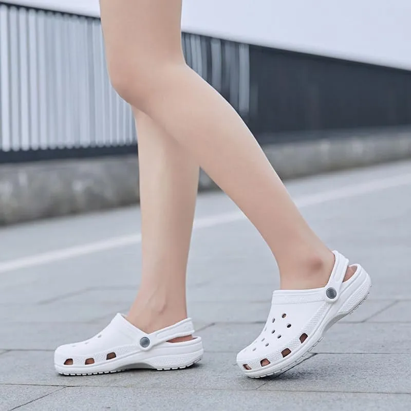 Vipora Mules Clogs for Women and Men, Classic Unisex Adult Shoes Slippers Outside Home Garden Wear Non-Slip Thick Bottom Sliders Flip-Flops Sandals