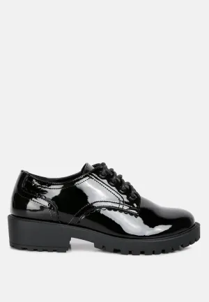 Whittle Patent Lace Up Derby Shoes By Ruw