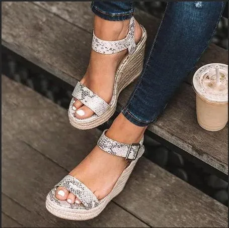 Women High Platform Heels Cozy Shoes Open Toe Elevator Wedge Sandal