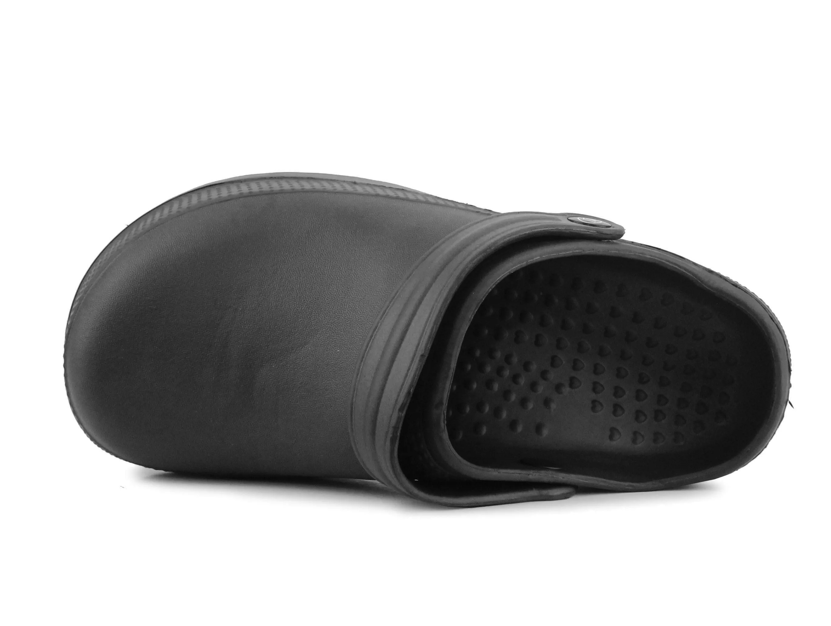 Womens Lightweight EVA Clogs Ladies Wide Fitting Slip On Hospital Nurse Garden Mules in Black