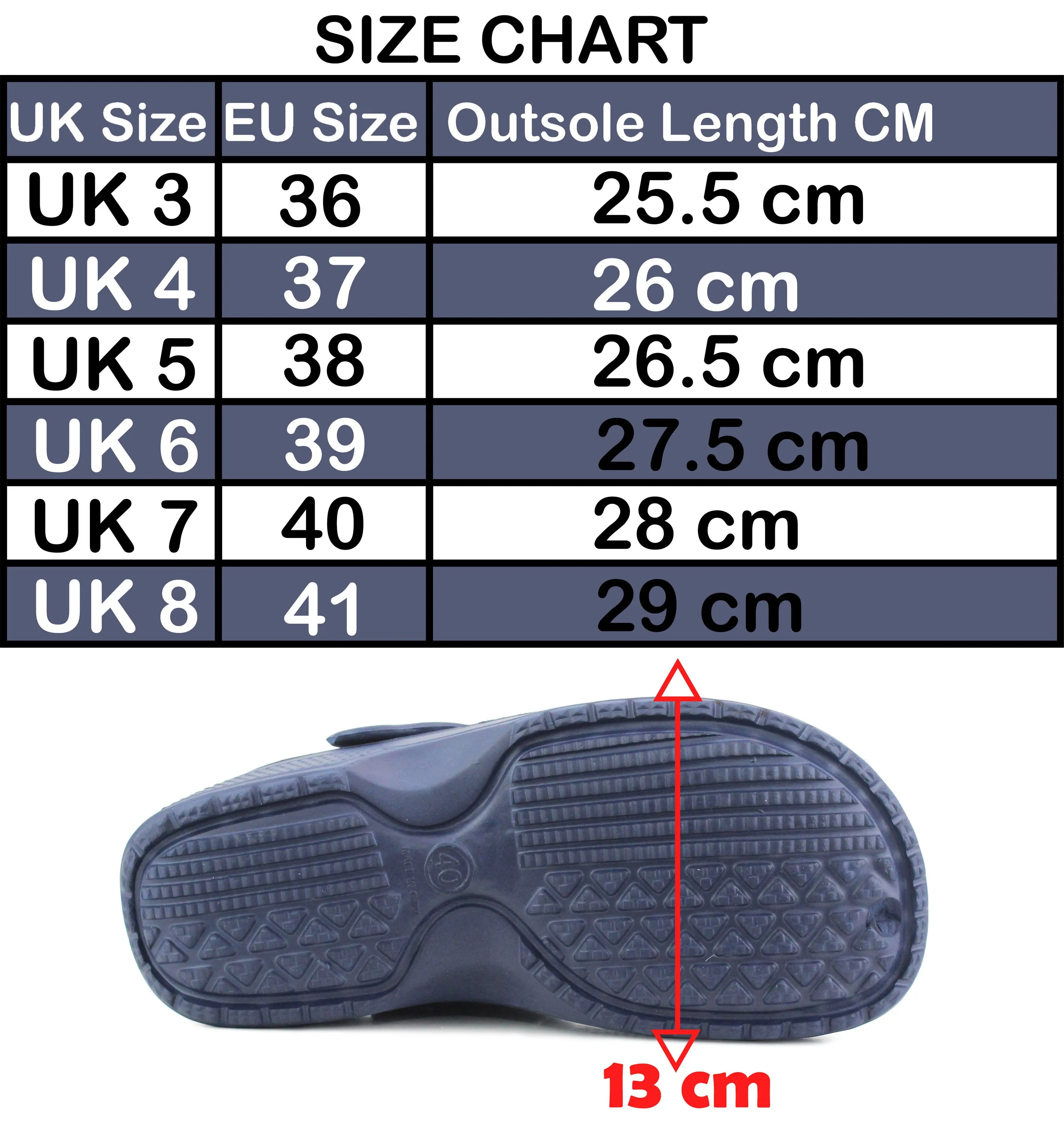 Womens Lightweight EVA Clogs Ladies Wide Fitting Slip On Hospital Nurse Garden Mules in Navy