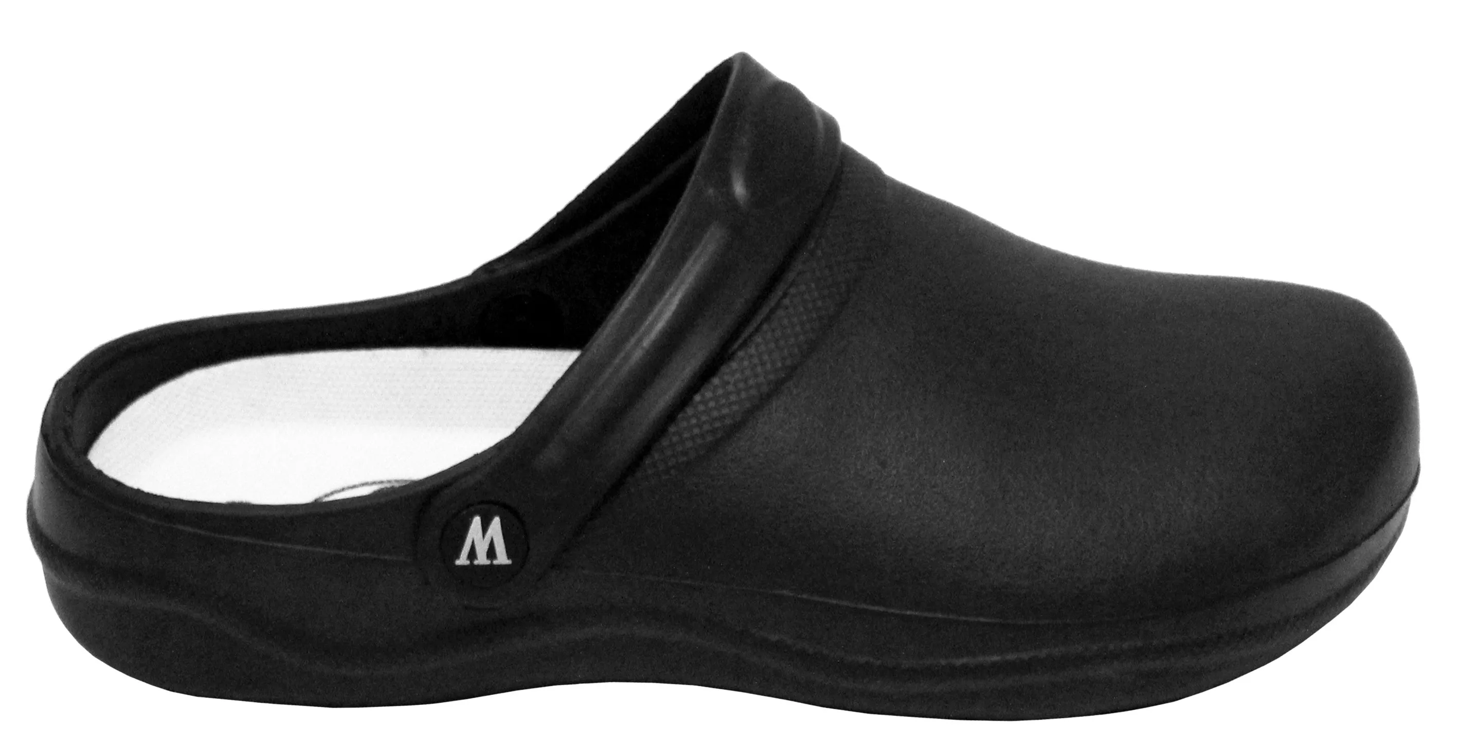 Womens Lightweight Slip On Garden Kitchen Hospital Clogs Black