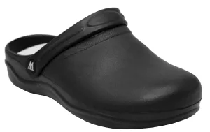 Womens Lightweight Slip On Garden Kitchen Hospital Clogs Black
