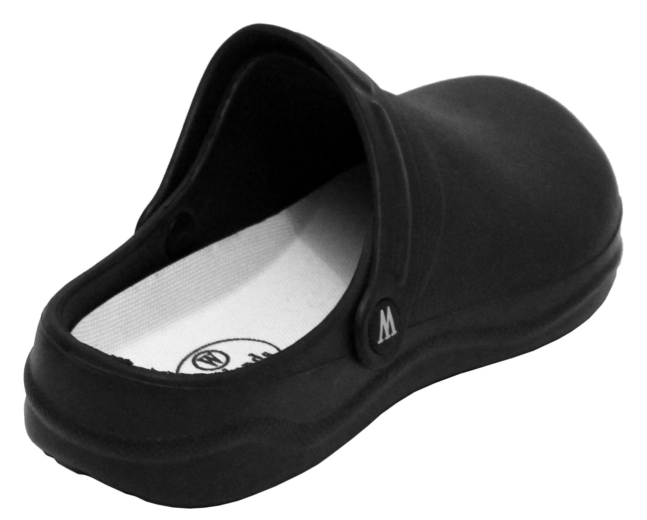 Womens Lightweight Slip On Garden Kitchen Hospital Clogs Black