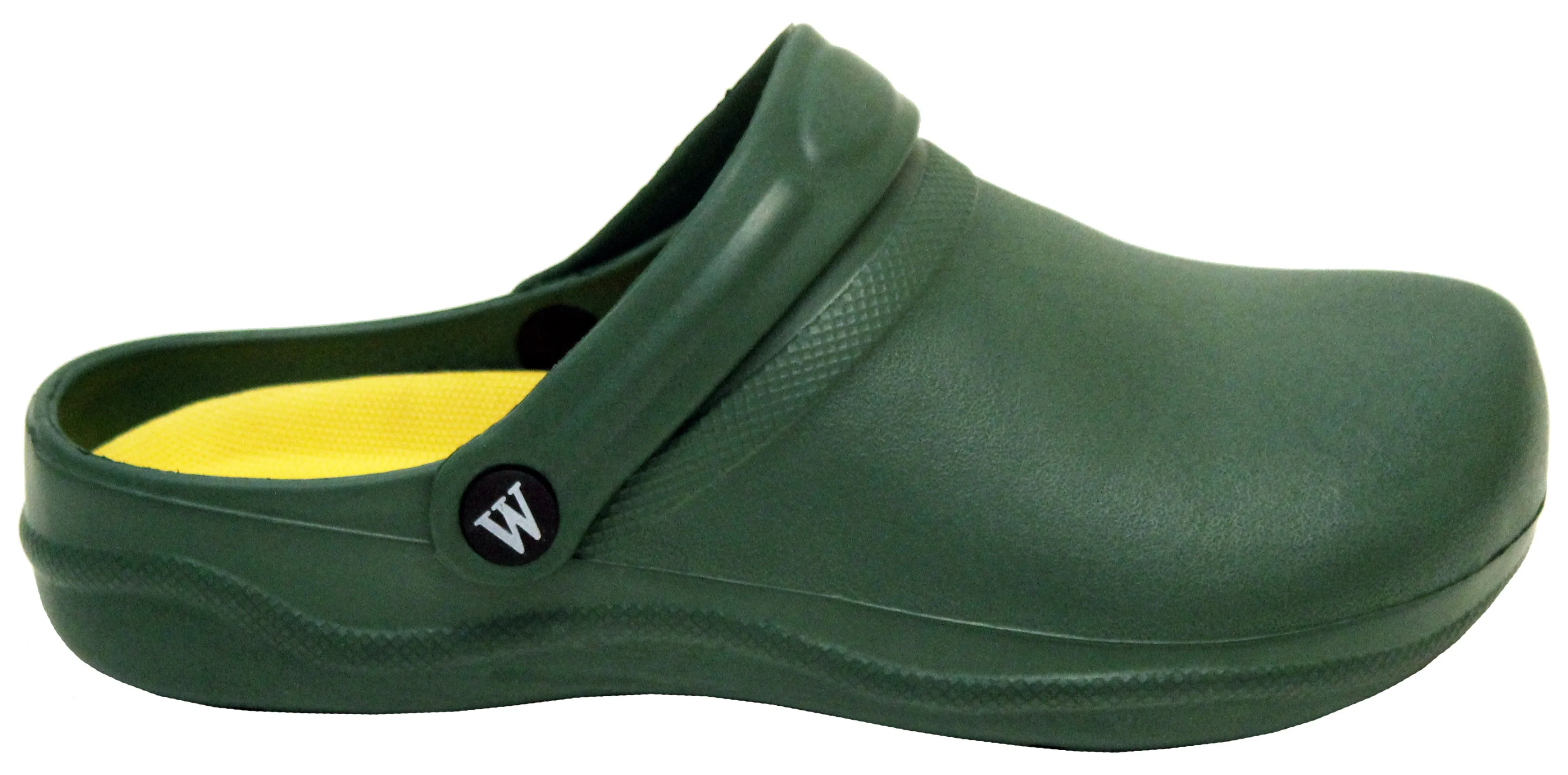 Womens Lightweight Slip On Garden Kitchen Hospital Clogs Green